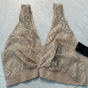 DKNY Pure Lace Bralette in Beige size M- #Dk7596